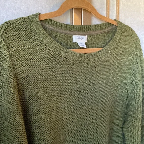 Style & co sweater, Women’s XXL, Olive green - Picture 3 of 8